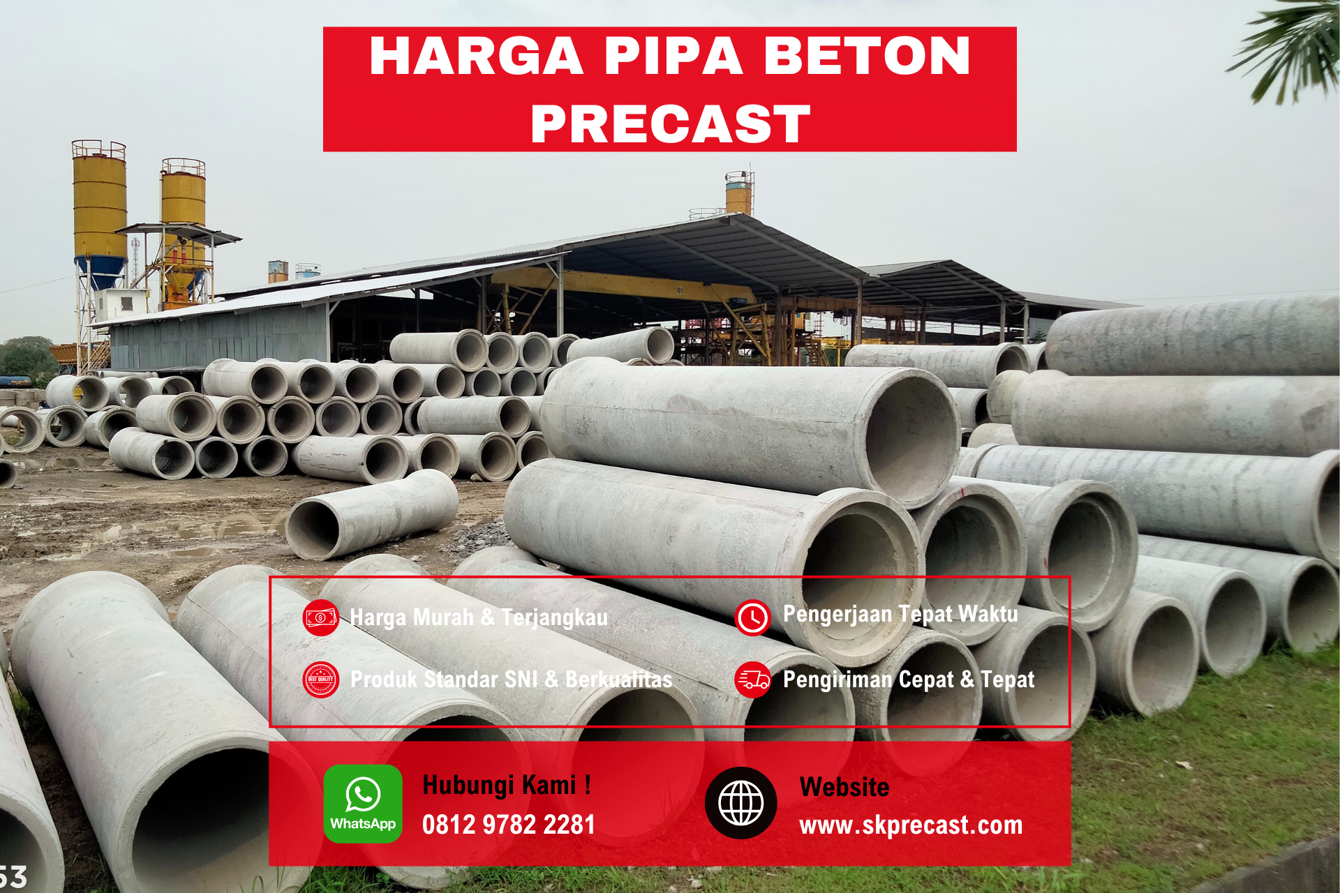 Harga Pipa Beton Precast RCP Gorong-Gorong 2025