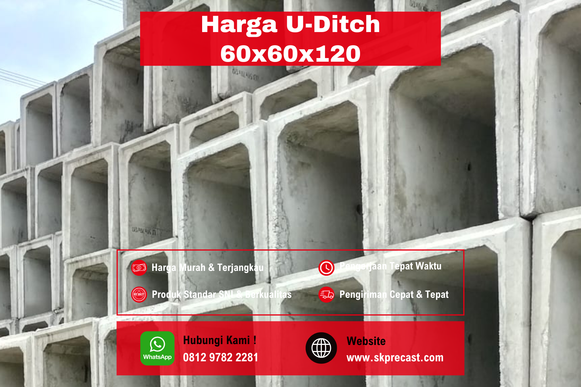 Harga Uditch 60x60x120 Cm Murah 2025